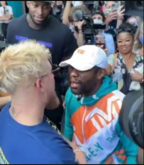 Floyd Mayweather and Jake Paul 